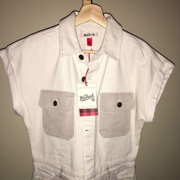 Woolrich x Target Western Jumpsuit Cream Short Sleeve NWT - Picture 4 of 8